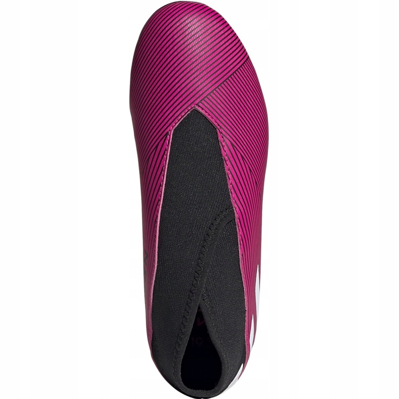 Adidas Nemeziz 19.3 Ll Fg Jr rose chaussures de football EF8848 noir 1