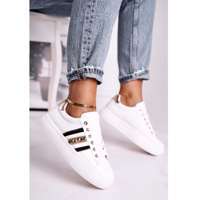 FB1 Chaussures de sport pour femmes blanches Rylee 1 FB1 Chaussures de sport pour femmes blanches Rylee 1