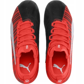 Chaussures de football Puma One 5.3 Fg Ag Junior rouge noir 105657 01 multicolore 1