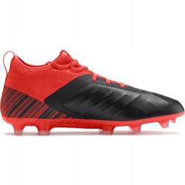 Chaussures de football Puma One 5.2 Fg Ag rouge noir 105618 01 multicolore 1