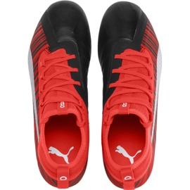Chaussures de football Puma One 5.2 Fg Ag rouge noir 105618 01 multicolore 2