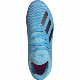 Chaussures de football adidas X 19.3 Fg Junior bleu F35366 multicolore 1