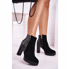 FB1 Bottines Femme à Talon Noir Cissy le noir 1