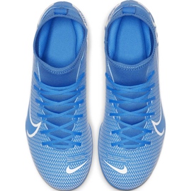Chaussures de football Nike Mercurial Superfly 7 Club FG / MG Junior AT8150 414 bleu bleu 1 Chaussures de football Nike Mercurial Superfly 7 Club FG / MG Junior AT8150 414 bleu bleu 1