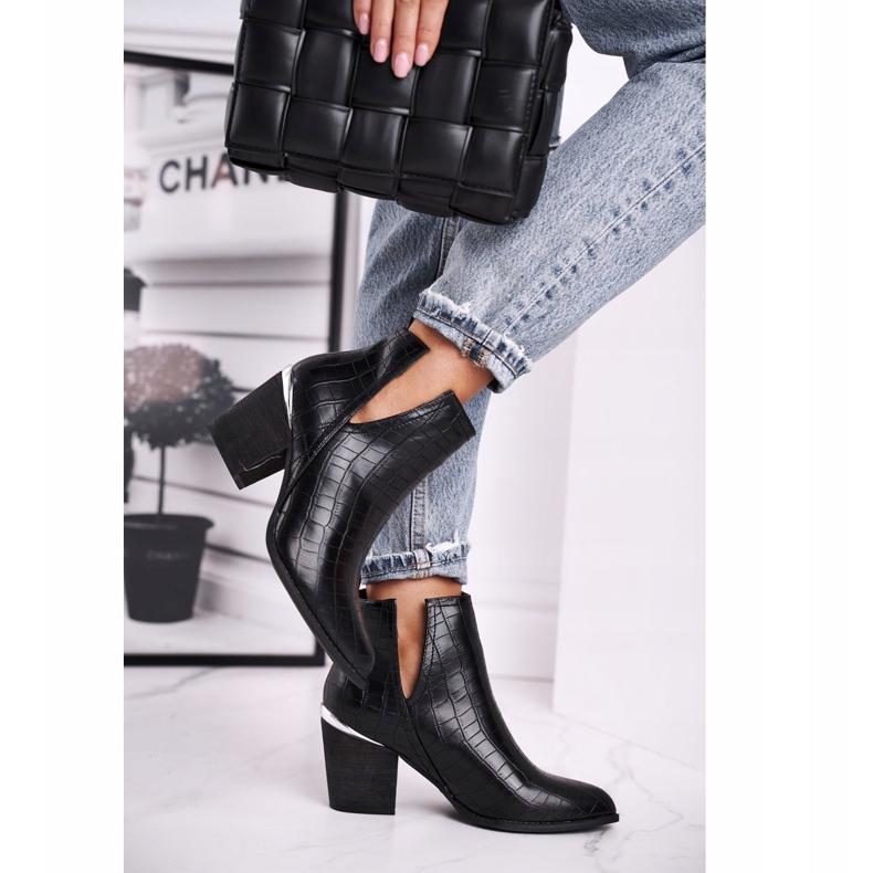 FB1 Bottes À Talons Pour Femmes Noir Ruben le noir 2