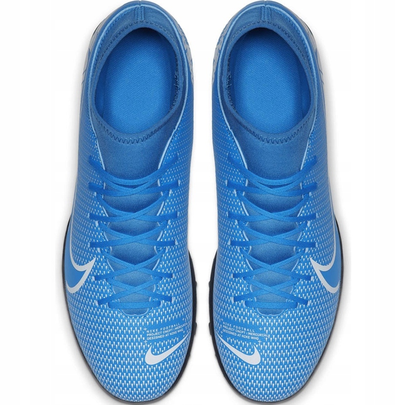 Nike Mercurial Superfly 7 Club Tf Junior AT8156 414 chaussures de football multicolore bleu 1
