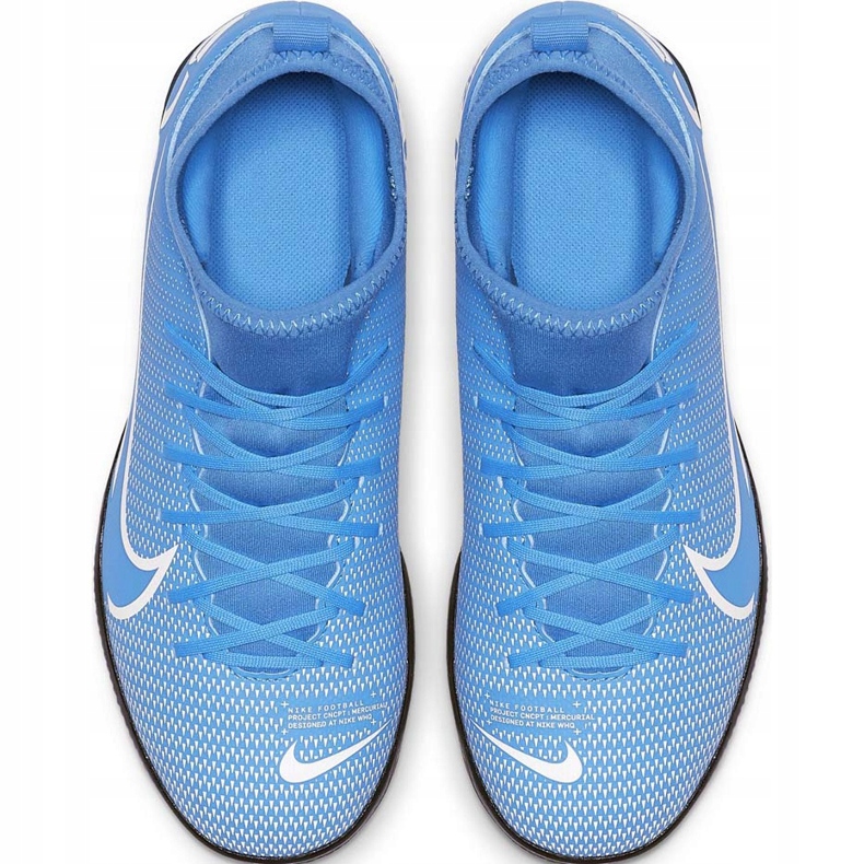 Nike Mercurial Superfly 7 Club Ic Junior AT8153 414 chaussures de football multicolore bleu 1