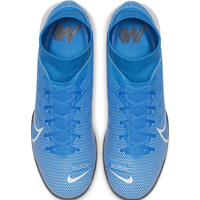 Nike Mercurial Superfly 7 Academy Ic AT7975 414 chaussures de football bleu bleu 1