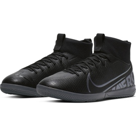 Nike Mercurial Superfly 7 Academy Ic Junior AT8135 001 chaussures de football noir noir 1