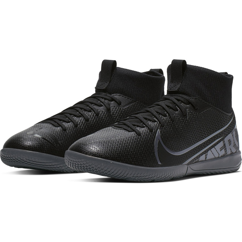 Nike Mercurial Superfly 7 Academy Ic Junior AT8135 001 chaussures de football noir noir 1