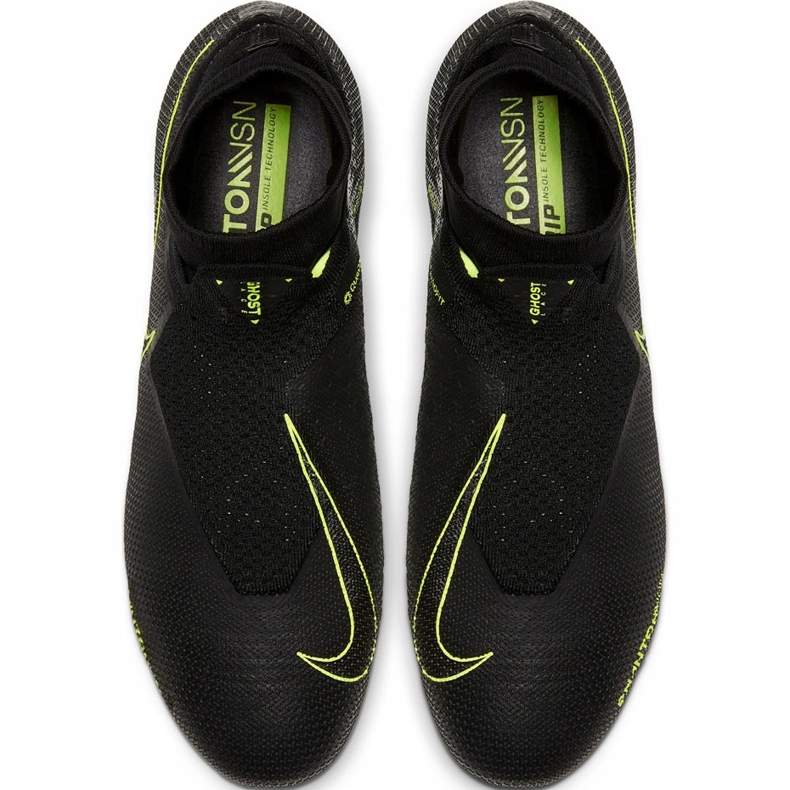 Nike Phantom Vsn Elite Df Fg AO3262 007 chaussures de football le noir le noir 1