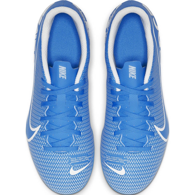 Nike Mercurial Vapor 13 Club FG / MG Junior AT8161 414 chaussures de football bleu bleu 1 Nike Mercurial Vapor 13 Club FG / MG Junior AT8161 414 chaussures de football bleu bleu 1