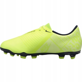 Nike Phantom Venom Club Fg Junior AO0396 717 chaussures de football jaune jaune 1