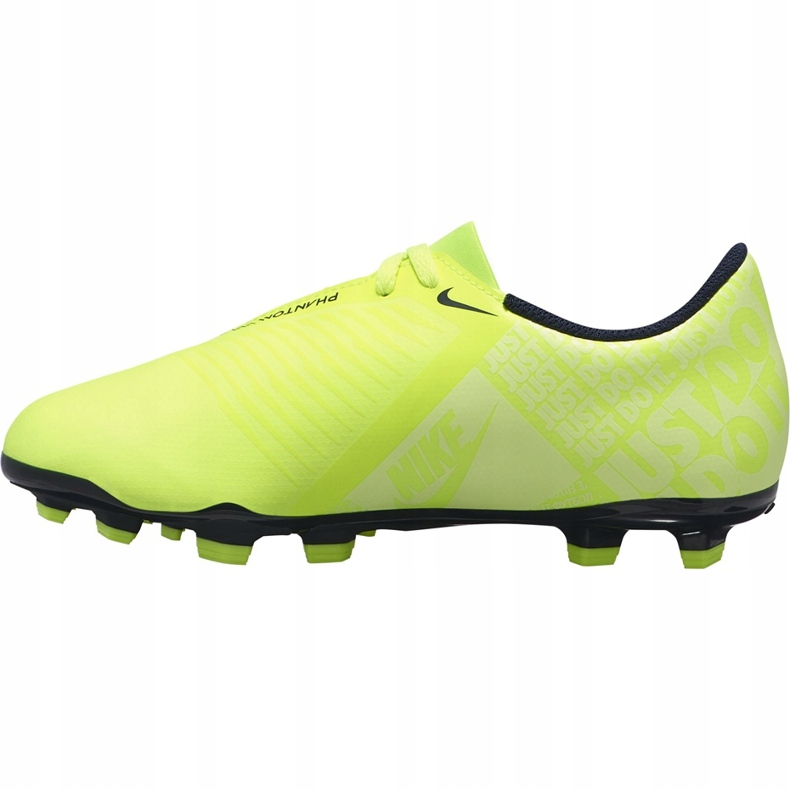 Nike Phantom Venom Club Fg Junior AO0396 717 chaussures de football jaune jaune 1