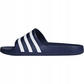 Adidas Adilette Aqua chaussons marine F35542 blanc bleu marine 2