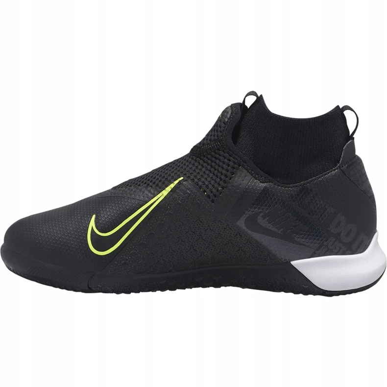 Nike Phantom Vsn Academy Df Ic Junior AO3290 007 chaussures de football noir noir 1