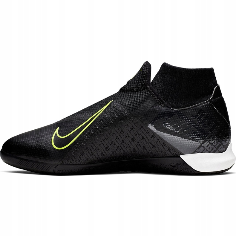 Nike Phantom Vsn Academy Df Ic AO3267 007 chaussures de football noir noir 1