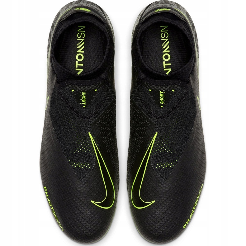 Nike Phantom Vsn Pro Df Fg AO3266 007 chaussures de football noir noir 1