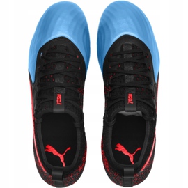 Chaussures de football Puma One 19.2 noir bleu rouge Fg Ag 105484 01 multicolore 2