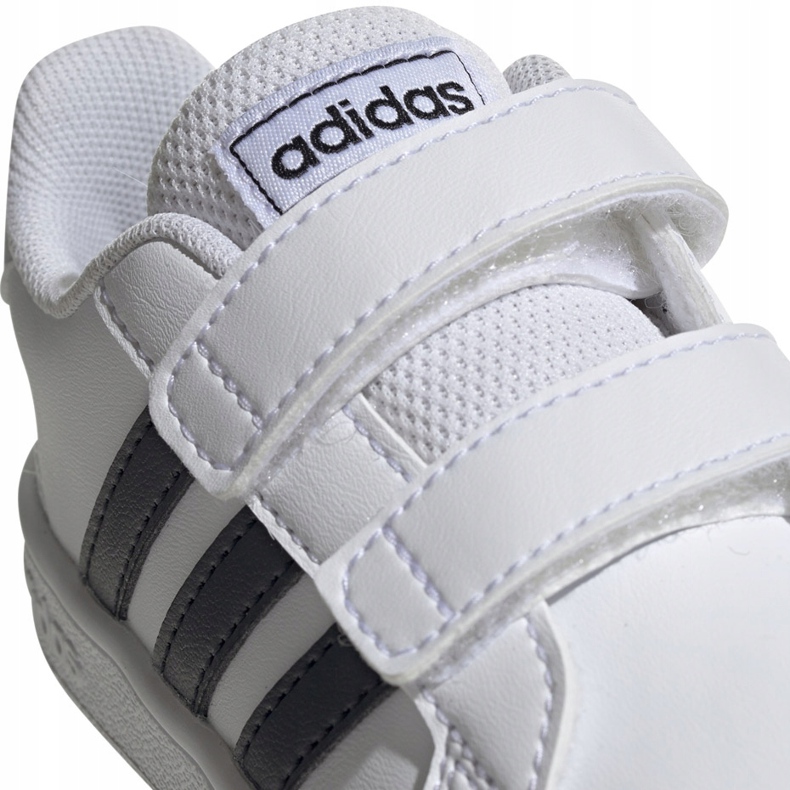 Chaussures pour enfants adidas Grand Court I blanc et noir EF0118 1
