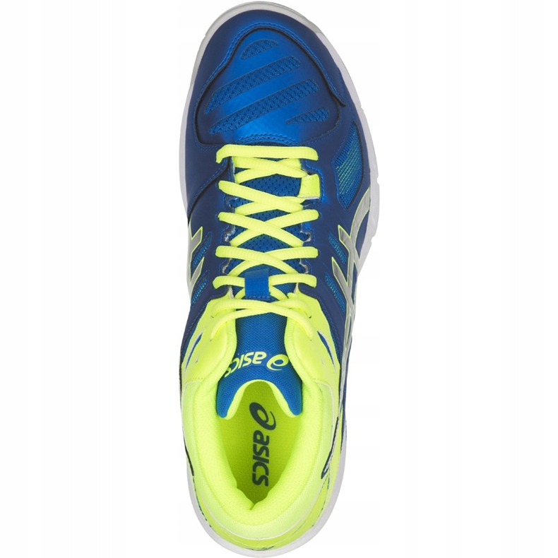 Chaussures de volley-ball pour homme Asics Gel Beyond 5 Mt bleu-jaune B600N 400 1