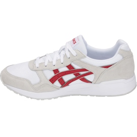 Asics Lyte Trainer blanc et rouge 1201A006 101 chaussures pour hommes blanche 1