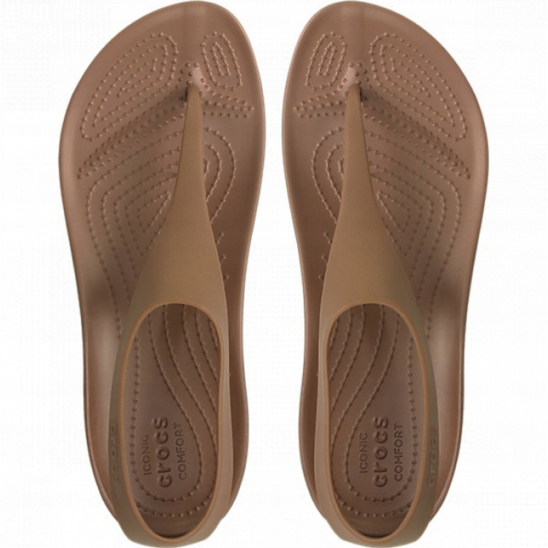 Sandales pour femmes Crocs Serena Flip W marron 205468 860 brun 2