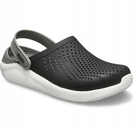 Sandales Crocs Literide Clog pour hommes Noir / Gris 204592 05M le noir 3