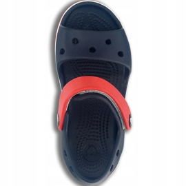 Sandales Crocs pour enfants Crocband Sandal Kids bleu foncé rouge 12856 485 bleu marine 1