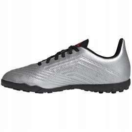 Chaussures de football adidas Predator 19.4 Tf Jr argent G25825 multicolore 1