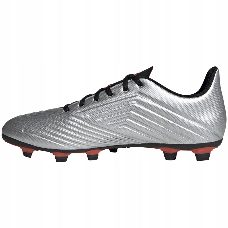Chaussures de football adidas Predator 19.4 FxG argent F35597 1