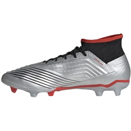 Chaussures de football adidas Predator 19.2 Fg argent F35601 gris gris 1 Chaussures de football adidas Predator 19.2 Fg argent F35601 gris gris 1