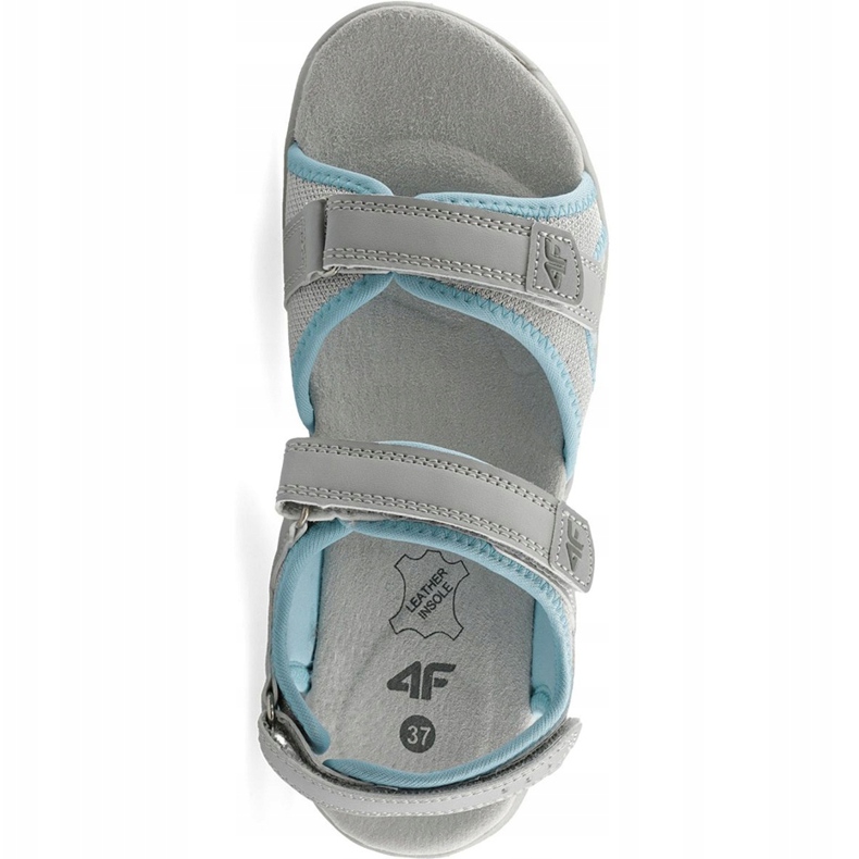 Sandales fille 4F multicolore J4L19 JSAD206 90S bleu gris 1