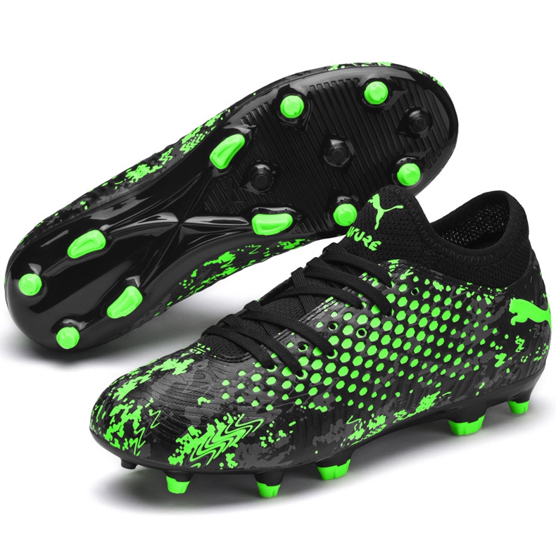 Puma Future 19.4 Fg Ag Jr 105554 03 chaussures de football multicolore noir 1