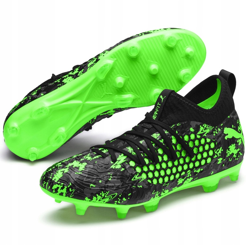 Chaussures de foot Puma Future 19.3 Netfit Fg Ag 105539 04 multicolore noir 1