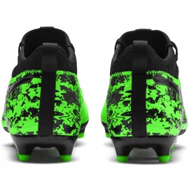 Chaussures de foot Puma One 19.3 Fg Ag 105486 04 multicolore vert 1