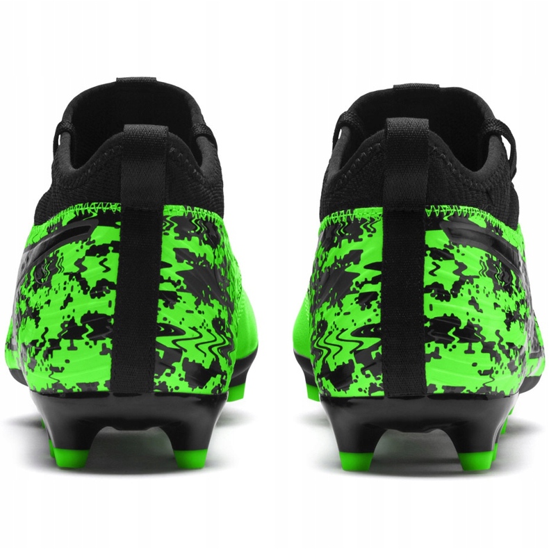 Chaussures de foot Puma One 19.3 Fg Ag 105486 04 multicolore vert 1