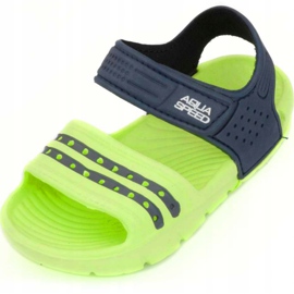 Chaussons de piscine Aqua-speed Noli pour enfants, vert et bleu marine col 84 2 Chaussons de piscine Aqua-speed Noli pour enfants, vert et bleu marine col 84 2