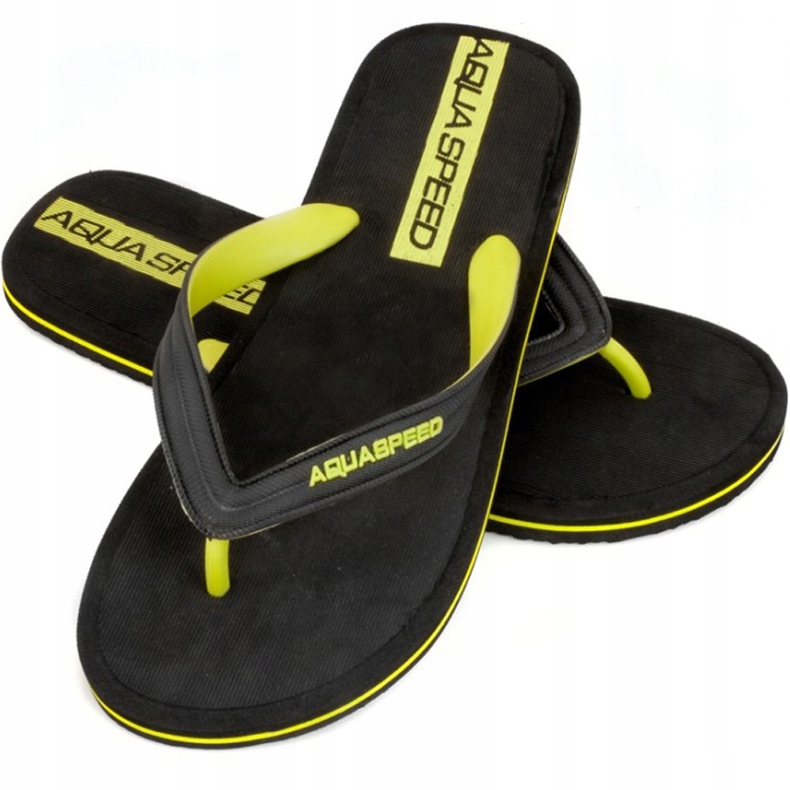 Chaussons de piscine pour hommes Aqua-speed Faro col 38 le noir 1