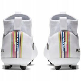 Nike Mercurial Superfly 6 Academy Mg Jr AJ3111 109 chaussures de football multicolore blanche 4