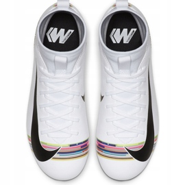 Nike Mercurial Superfly 6 Academy Mg Jr AJ3111 109 chaussures de football multicolore blanche 1