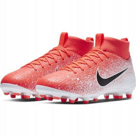 Nike Mercurial Superfly 6 Academy Mg Jr AH7337 801 chaussures de football multicolore rouge 3