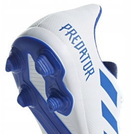 Chaussures de foot Adidas Predator 19.4 FxG Jr CM8542 multicolore blanche 4
