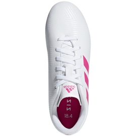 Chaussures de foot Adidas Nemeziz 18.4 FxG Jr CM8511 multicolore blanche 1
