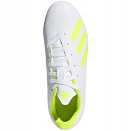 Chaussures de foot Adidas X 18.4 FxG Jr BB9380 multicolore blanche 1