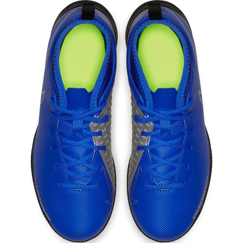Nike Phantom Vsn Club Df Tf Jr AO3294 400 chaussures de football multicolore bleu 1