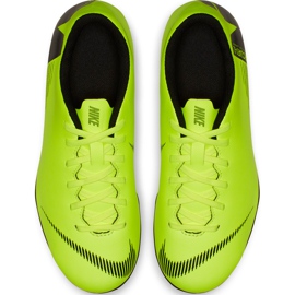 Chaussure de football Nike Mercurial Vapor 12 Club Mg Jr AH7350 701 multicolore vert 1