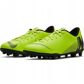 Chaussure de football Nike Mercurial Vapor 12 Club Mg Jr AH7350 701 multicolore vert 3