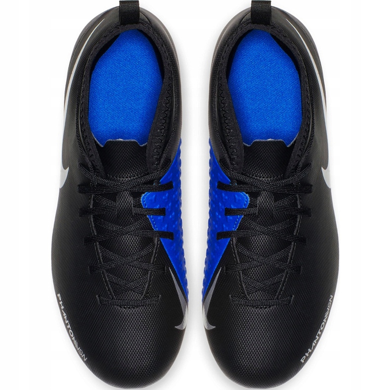 Nike Phantom Vsn Club Df Fg Mg Jr AO3288 004 chaussures de football le noir le noir 1