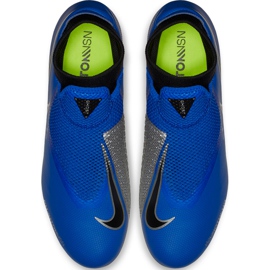 Nike Phantom Vsn Academy Df FG / MG AO3258 400 chaussures de football multicolore bleu 1